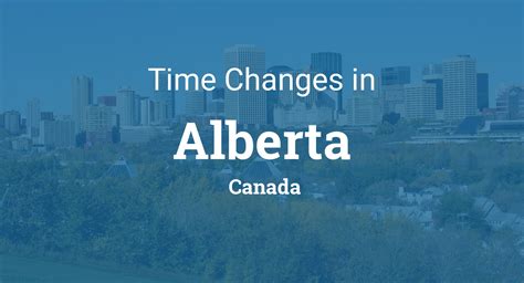 Alberta Time Change