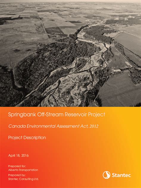 Alberta Transportation Springbank Off-stream Reservoir Project