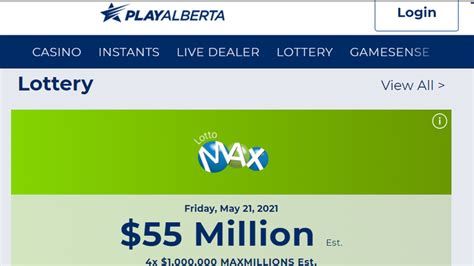 Albertans can now purchase lotto tickets online. 