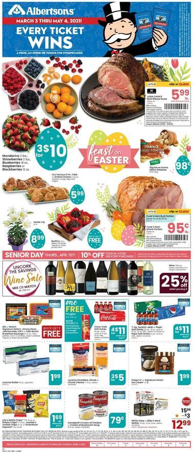 Albertsons weekly ad ramona. Refer to this page for the specifics on Albertsons Banning, CA, including the business hours, map, email address and additional essential information. Weekly Ads; Categories; Weekly Ads; Categories; Albertsons - Banning, CA. 300 South Highland Springs Avenue, Banning, CA 92220. Today: 6:00 am - 10:00 pm. Hours Albertsons - Banning, CA. … 