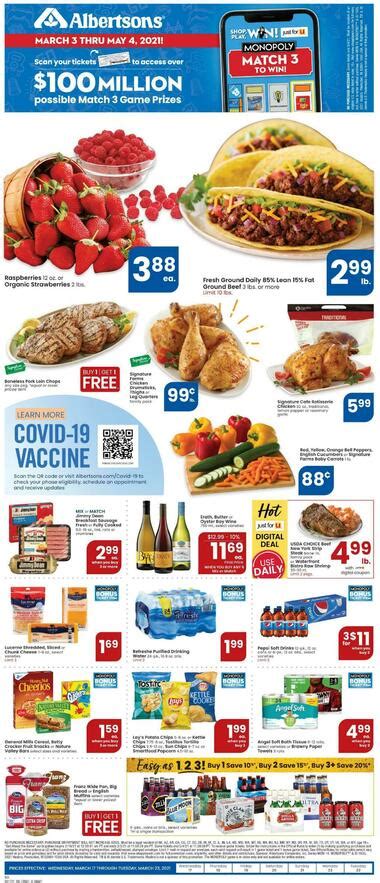 Albertsons weekly ads las vegas. Check out our Weekly Ad for store savings, earn Gas Rewards with purchases, and download our Albertsons app for Albertsons for U™ personalized offers. For more information, visit or call (702) 567-1023. Stop by and see why our service, convenience, and fresh offerings will make Albertsons your favorite local supermarket! 