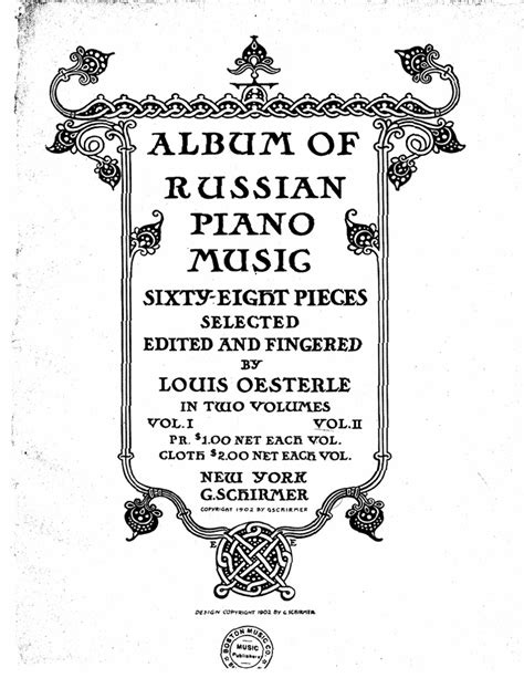 Album of Russian Piano Music Vol 2