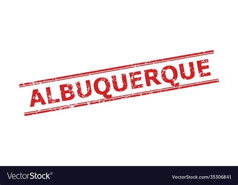 Albuquerque stamp seal with corroded style and Vector Image