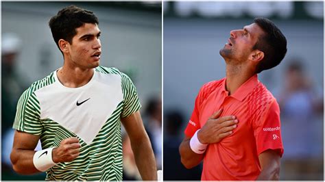 Alcaraz djokovic. Carlos Alcaraz came from a set down to beat world No 1 Novak Djokovic 4-6, 6-4, 6-4 in an exhibition match in Riyadh. They played each other four times in 2023 … 