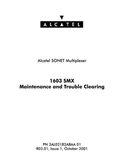 Alcatel 1603SMX maintenance