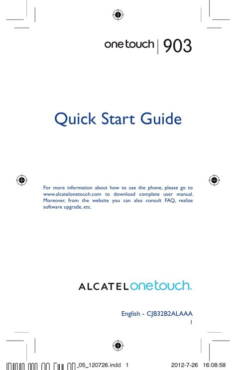 Alcatel one touch 903 instruction manual. - Guide of total history and civics of morning star.
