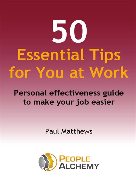 Alchemy 50 Essential Personal Tips