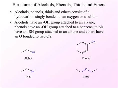 Alchohol Phenol Ethers