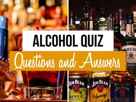 Alcohol Quiz Questions And Answers