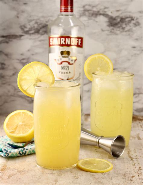 Alcoholic lemonade drinks. Ingredients. 1x 2x 3x · ¾ ounce vodka · ½ ounce gin · ½ ounce Orange Liqueur · 4 ounces lemonade if using prepared concentrate this is after mixing with... 