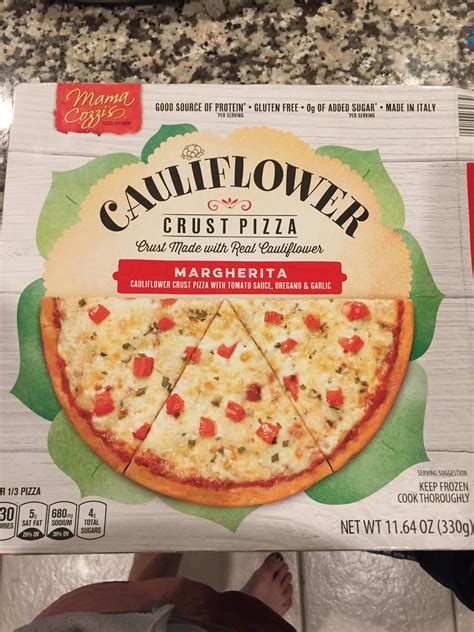 Aldi cauliflower pizza. The Germany-based grocery store's take-and-bake pizzas take up a lot of shelf space, with their 16-inch crusts and cardboard box cases. But if you let your eyes wander a bit, you'll spot the true jewel of Aldi's Pizza Hub: Mama Cozzi's Ready to Bake Pizza Dough. For under $2 ($1.39 at most Aldi locations), you can bring it home and have pizza ... 