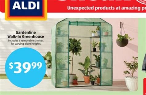 Aldi greenhouse 2023. $40 Aldi Greenhouse. For years people have been obsessing over Aldi's affordable greenhouses. This one has six spacious shelves and a weatherproof covering so you can get a jump start on planting ... 