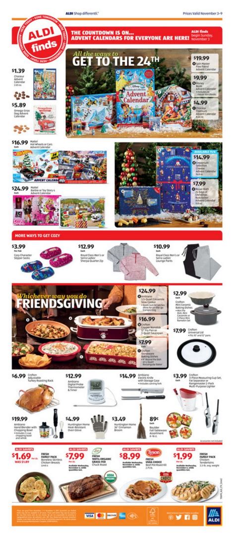 New Aldi ad this week Check out new deals valid 05/22/2024 - 05/28/2024 and don't miss any Aldi weekly ads >> Flyer for current and next week >> Search. ... Weekly Ad - GA. Aldi Weekly Ad from 05/22/2024 - Flyer, Sales ad. from wednesday 05/22/2024 to tuesday 05/28/2024. ADVERTISEMENTS. ADVERTISEMENTS. ADVERTISEMENTS. 1 2 3 Next.. 