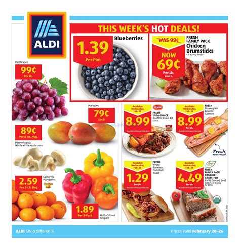 Time to hang out. Here is the Aldi Weekly Ad, valid May 29 - June 4, 2024. Don't miss the Aldi specials, store promotions and best deals from the current Ad Circular. This discount retailer sells mostly its own private label exclusive brands in stores to keep prices low, and also offers organic and gluten-free products. first 1 2 last.. 