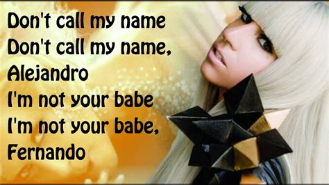 Alejandro lady gaga lyrics. Things To Know About Alejandro lady gaga lyrics. 