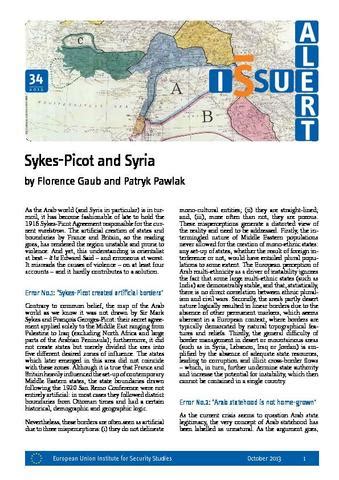 Alert 34 Sykes Picot and Syria
