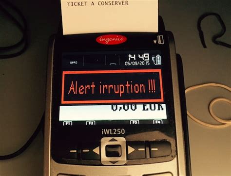 Alert Irruption Error Message Wireless Terminal Solutions.