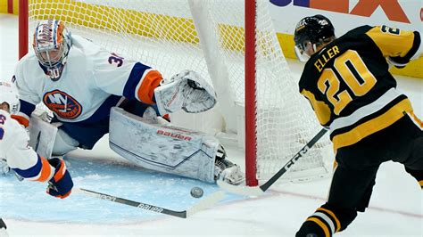 Alex Nedeljkovic and Lars Eller carry the Penguins to a 3-1 win over the Islanders