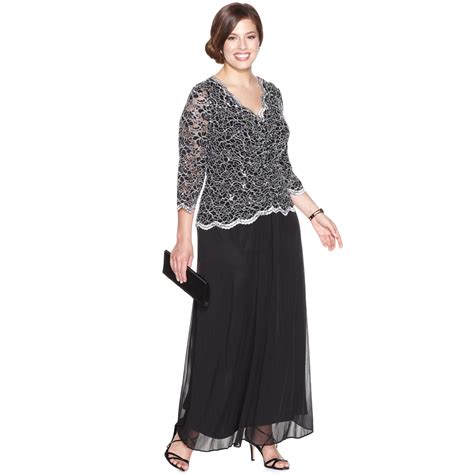 Alex Evenings Plus Size Mesh Mid Rise Wide Leg Crop Pant. $79.00. Plus. ( 3) You've got the invitation, we've got the dress! Discover Alex Evenings plus-size dresses at Dillard's and find the perfect cocktail dress, formal gown, chic jacket dresses, and more styles for an elegant night to remember. .