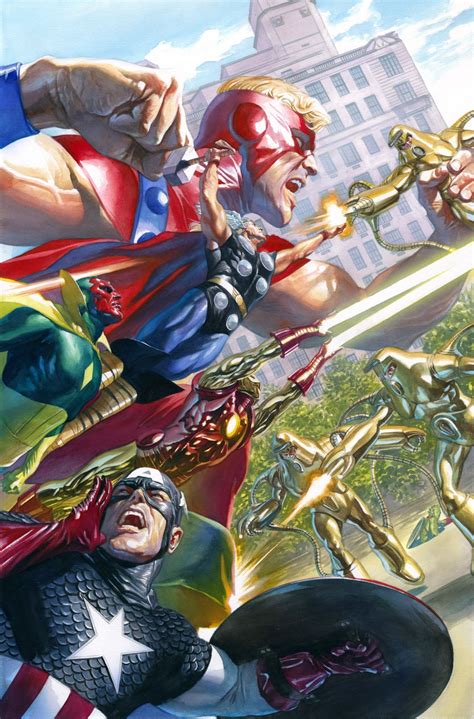 Alex ross. Signed by Alex Ross Includes a Certificate of Authenticity Material: Litho "Marvel: Heroes” is an illustration by Alex Ross, originally created as a mural for the Marvel Comics publishing office. Ross, rendering each character individually, pays homage to the rich history of Marvel Comics and their beloved superheroes. 