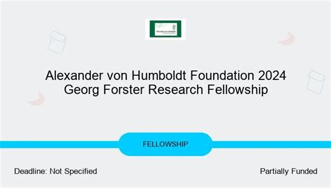 Alexander von Humboldt Foundation Fellowship 2024 - Youth …