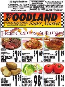 Alexandria Foodland. 85 Big Valley Dr., Alexandria, AL 36250. Store P