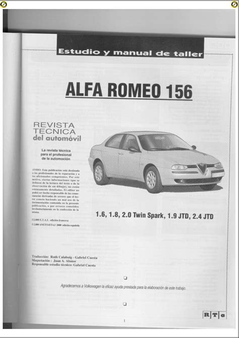 Alfa 156 20 ss service manua. - Ingersoll rand sd 116 service manuals.