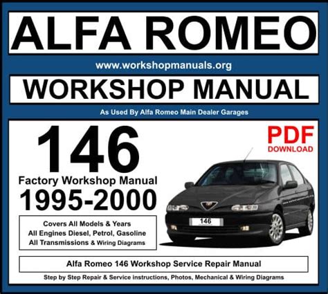 Alfa romeo 145 146 repair service manual instant. - 1947 chris craft engine model k manual.