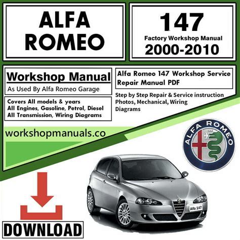 Alfa romeo 147 workshop repair service manual. - National crane 800 series operators manual.