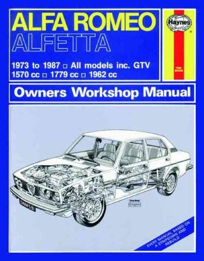 Alfa romeo alfetta 1973 1987 repair service manual. - Cross reference model guide 5411 5416 5421 5424 5432.