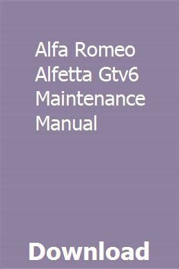 Alfa romeo alfetta gtv6 maintenance manual. - The odyssey end of part 1 study guide answers.