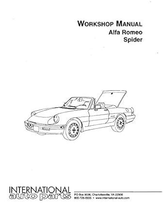 Alfa romeo spider workshop manual international auto parts no 04264. - Lincoln manual del propietario del soldador.