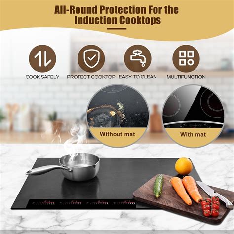 Alfombra protectora de placa de inducción grande KitchenRaku …