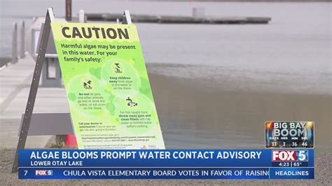 Algae bloom prompts water contact advisory at Lower Otay Reservoir