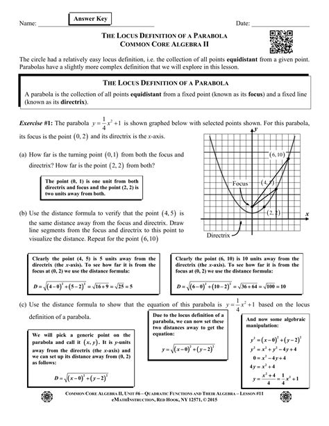 Algebra 1 Common Core Answer Key