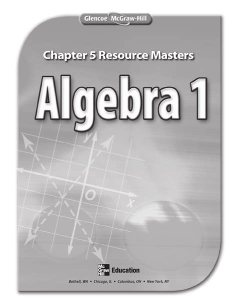 Algebra 1 Resource Answer Key