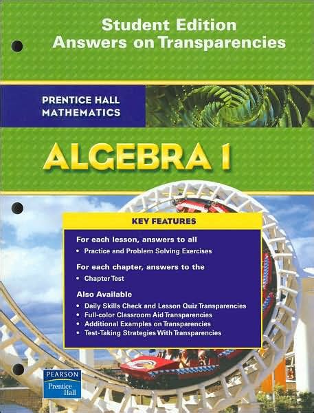 Algebra 1 prentice hall foundation series answer. - Forme letterarie nella produzione latina di iv-v secolo.