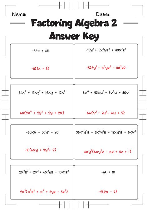 Algebra 2 big old factoring worksheet answer key.  Algebra is a fundamental component of ma...