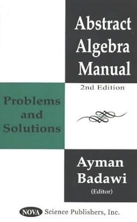 Algebra Manual Problems Solutions