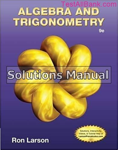 Algebra and trigonometry larson solution manual. - Timm thaler oder das verkaufte lachen..