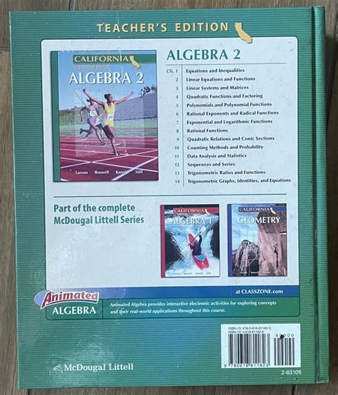 Read Online Algebra 2 By Ron Larson