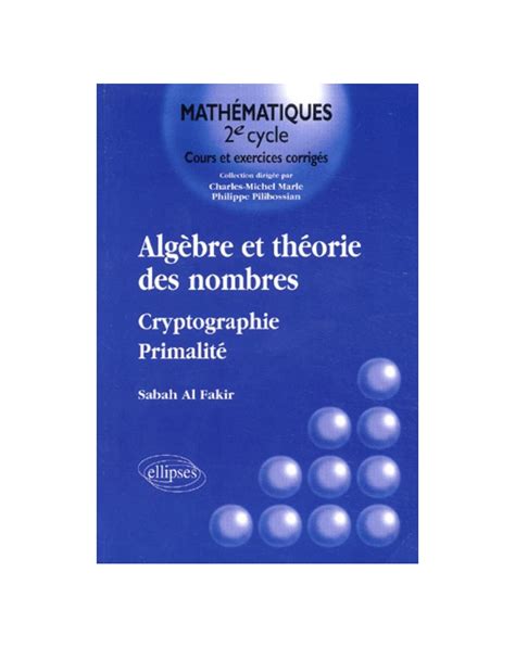 Algebre et theorie des nombres cryptographie primalite tome 1. - Service manual toyota camry 1999 espanol.