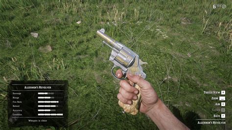 Algernon's revolver rdr2. Flaco’s Revolver. In the first chapter of RDR2 you’ll find a side mission called ‘The Noblest of Men, and a Woman’. ... The quest giver is Algernon Wasp who can be found in a greenhouse of ... 