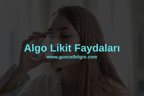 Algo likit nasıl kullanılır