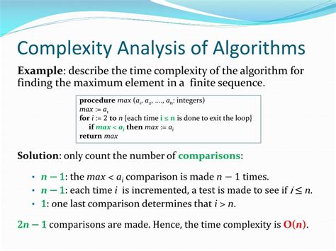 Algorithm Analysis Complexity