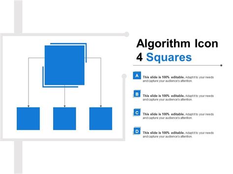Algorithm Icon 4 Squares PowerPoint Presentation Images Templates