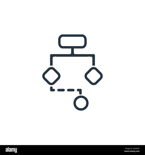 Algorithm Outline Vector Icon. Thin Line Black Algorithm Icon, Flat