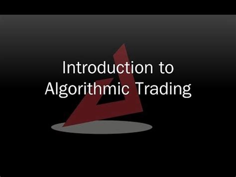 Algorithmic Trading - ProED