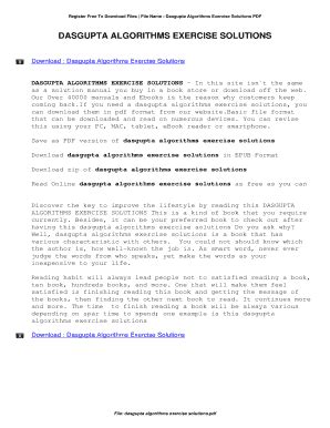 Algorithms Dasgupta Exercise Solutions