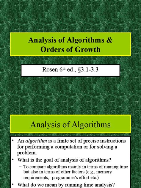 Algorithms Rosen